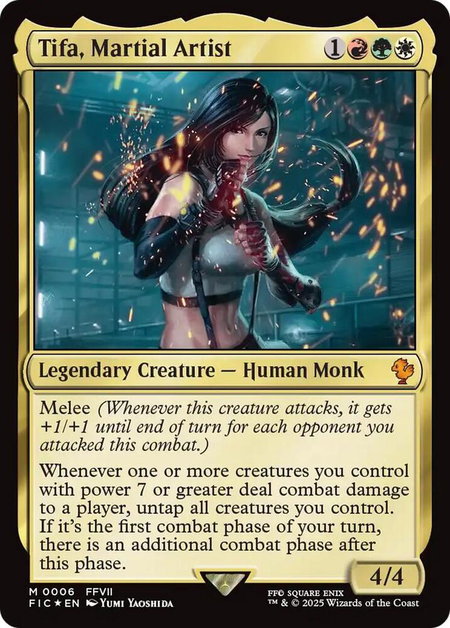 Tifa, Martial Artist - Commander: FINAL FANTASY Magic: The Gathering trading card