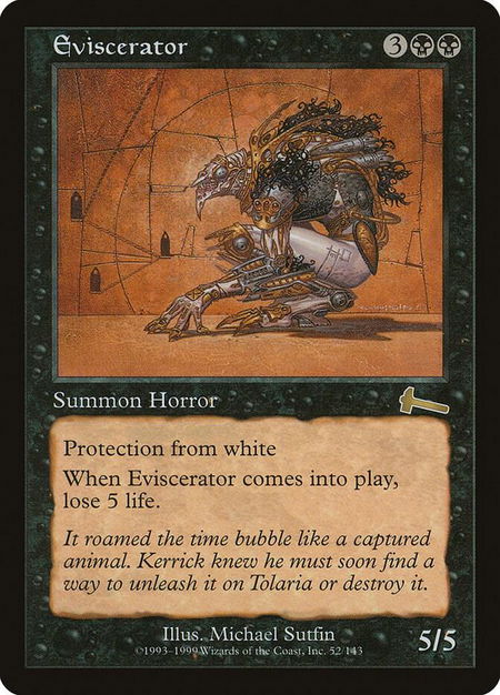 Eviscerator - Urza's Legacy Magic: The Gathering trading card