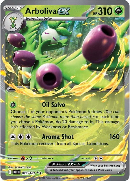 Arboliva ex - SV10: Destined Rivals Pokémon trading card
