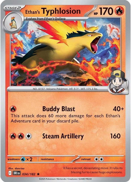 Ethan's Typhlosion - SV10: Destined Rivals Pokémon trading card