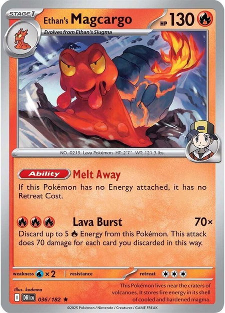 Ethan's Magcargo - SV10: Destined Rivals Pokémon trading card
