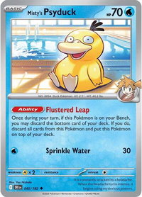 Misty's Psyduck - SV10: Destined Rivals (DRI) #045/182 - Uncommon Pokémon Trading Card