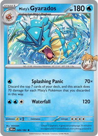 Misty's Gyarados - SV10: Destined Rivals (DRI) #049/182 - Rare Pokémon Trading Card