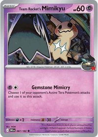 Team Rocket's Mimikyu - SV10: Destined Rivals (DRI) #087/182 - Uncommon Pokémon Trading Card
