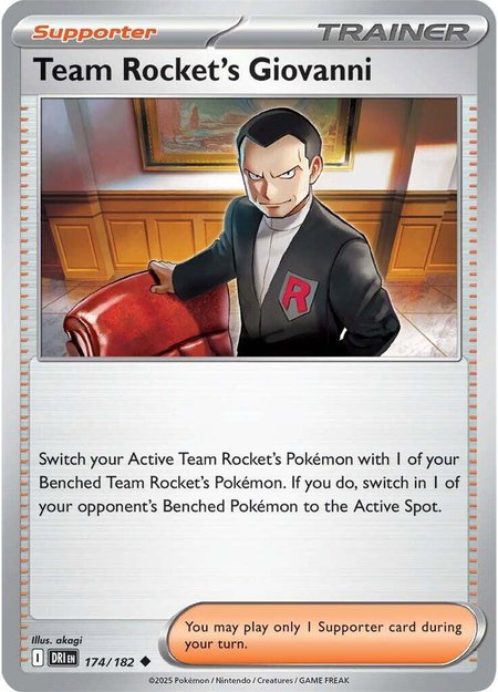 Team Rocket's Giovanni - SV10: Destined Rivals Pokémon trading card