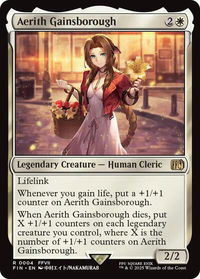 Aerith Gainsborough - FINAL FANTASY (FIN) #4 - Rare Magic: The Gathering Trading Card