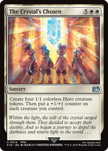 The Crystal's Chosen - FINAL FANTASY (FIN) #14 - Uncommon Magic: The Gathering Trading Card