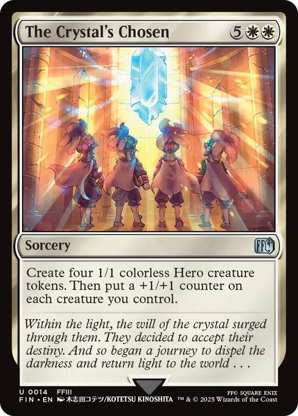 The Crystal's Chosen trading card from FINAL FANTASY The Crystal's Chosen - FINAL FANTASY Magic: The Gathering trading card