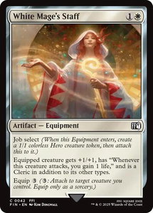 White Mage's Staff - FINAL FANTASY (FIN) #42 - Common Magic: The Gathering Trading Card