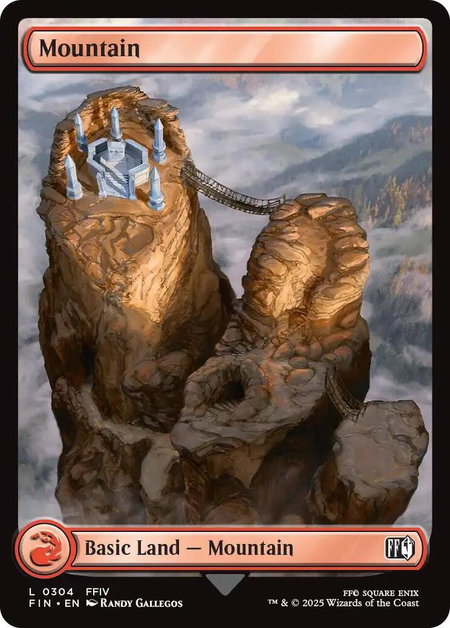 Mountain (0304) - FINAL FANTASY Magic: The Gathering trading card