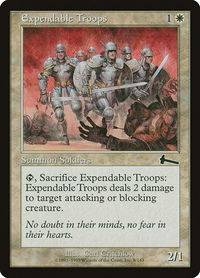 Expendable Troops - Urza's Legacy (ULG) #8 - Common Magic: The Gathering Trading Card