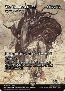 The Cloudsea Djinn - Nyxbloom Ancient (Showcase) - FINAL FANTASY: Through the Ages (FCA) #16 - Mythic Rare Magic: The Gathering Trading Card