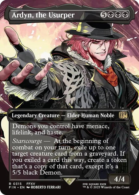 Ardyn, the Usurper (0315) (Borderless) - FINAL FANTASY Magic: The Gathering trading card
