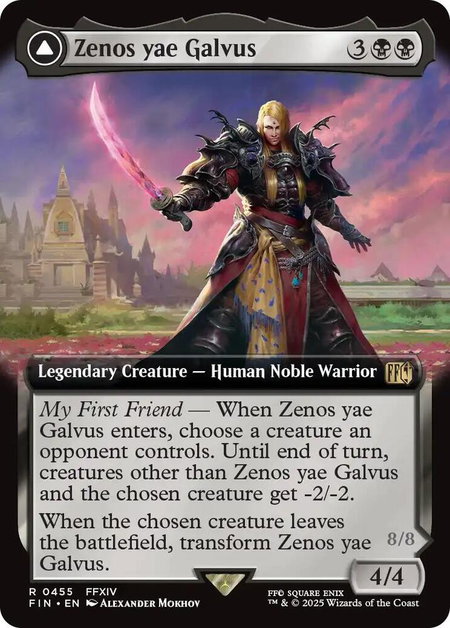 Zenos yae Galvus (Extended Art) - FINAL FANTASY Magic: The Gathering trading card