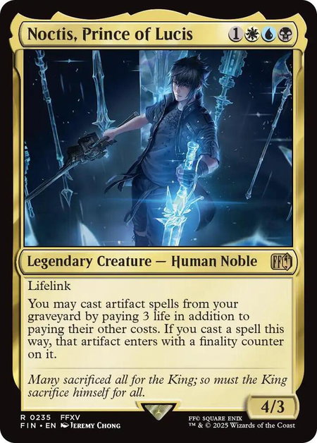 Noctis, Prince of Lucis - FINAL FANTASY Magic: The Gathering trading card