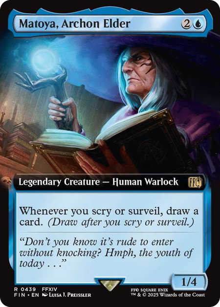 Matoya, Archon Elder (Extended Art) - FINAL FANTASY Magic: The Gathering trading card