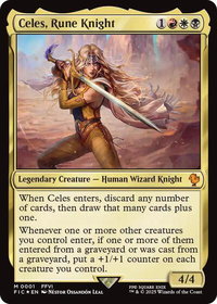 Celes, Rune Knight - Commander: FINAL FANTASY (FIC) #1 - Mythic Rare Magic: The Gathering Trading Card