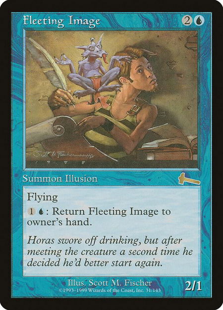 Fleeting Image - Urza's Legacy Magic: The Gathering trading card