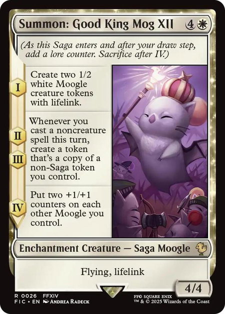 Summon: Good King Mog XII - Commander: FINAL FANTASY Magic: The Gathering trading card