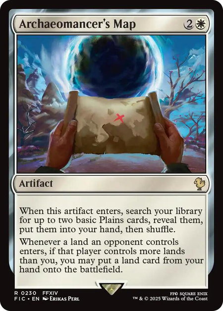 Archaeomancer's Map - Commander: FINAL FANTASY Magic: The Gathering trading card