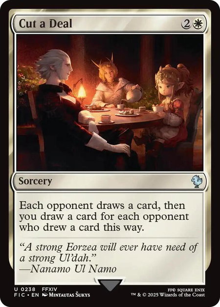 Cut a Deal - Commander: FINAL FANTASY Magic: The Gathering trading card