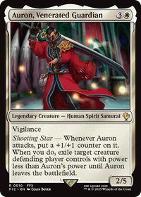 Auron, Venerated Guardian - Commander: FINAL FANTASY (FIC) #10 - Rare Magic: The Gathering Trading Card