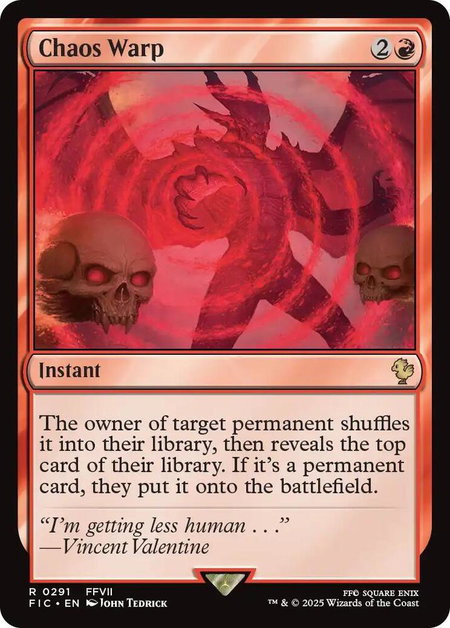 Chaos Warp - Commander: FINAL FANTASY Magic: The Gathering trading card