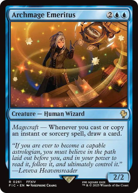 Archmage Emeritus - Commander: FINAL FANTASY Magic: The Gathering trading card