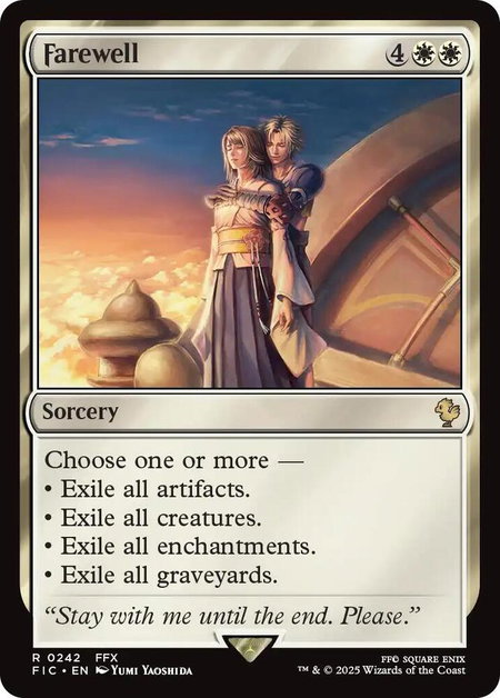 Farewell - Commander: FINAL FANTASY Magic: The Gathering trading card