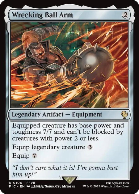 Wrecking Ball Arm - Commander: FINAL FANTASY Magic: The Gathering trading card