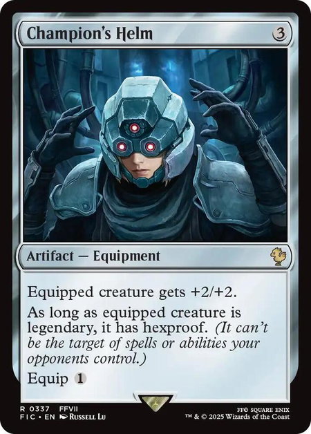 Champion's Helm - Commander: FINAL FANTASY Magic: The Gathering trading card