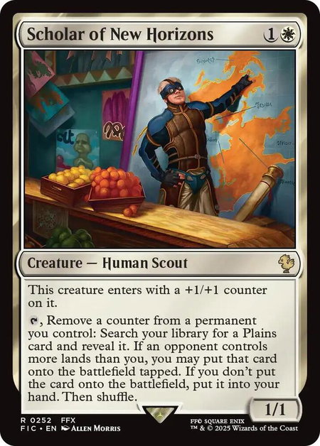 Scholar of New Horizons - Commander: FINAL FANTASY Magic: The Gathering trading card