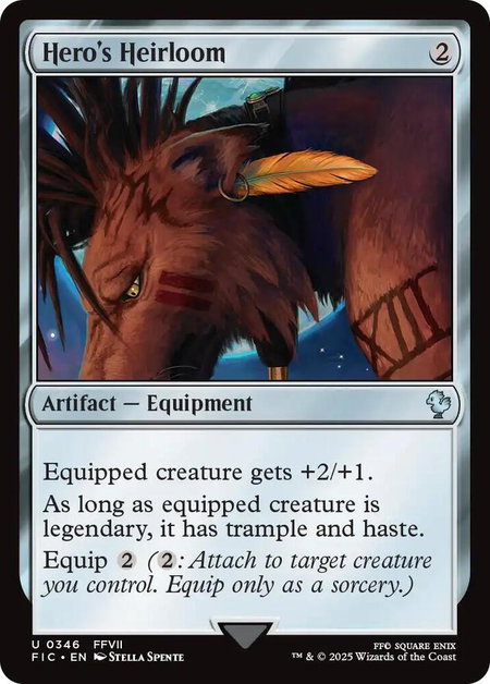 Hero's Heirloom - Commander: FINAL FANTASY Magic: The Gathering trading card