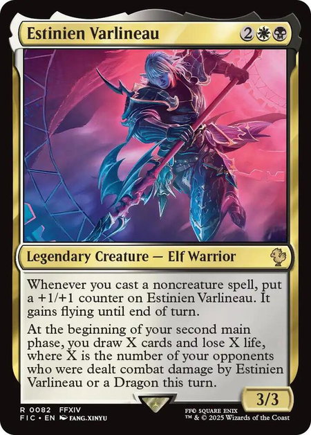 Estinien Varlineau - Commander: FINAL FANTASY Magic: The Gathering trading card