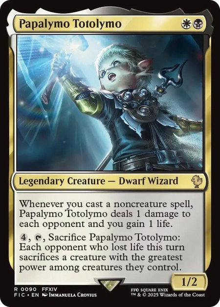 Papalymo Totolymo - Commander: FINAL FANTASY Magic: The Gathering trading card