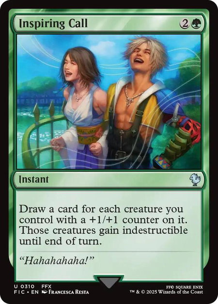 Inspiring Call - Commander: FINAL FANTASY Magic: The Gathering trading card