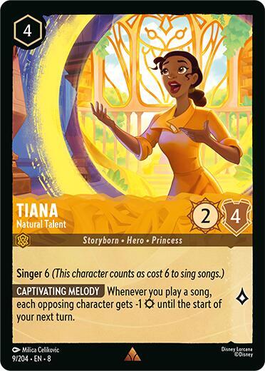 Tiana - Natural Talent - Reign of Jafar Disney Lorcana trading card