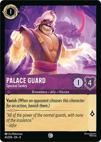Palace Guard - Spectral Sentry - Reign of Jafar (8) #45/204 - Common Disney Lorcana Trading Card