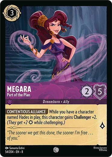 Megara - Part of the Plan - Reign of Jafar Disney Lorcana trading card