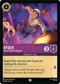 Ryder - Fleet-Footed Infiltrator - Reign of Jafar (8) #56/204 - Common Disney Lorcana Trading Card