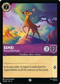 Bambi - Prince of the Forest - Reign of Jafar (8) #57/204 - Common Disney Lorcana Trading Card