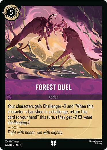 Forest Duel - Reign of Jafar Disney Lorcana trading card
