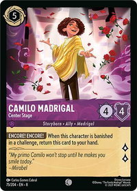 Camilo Madrigal - Center Stage - Reign of Jafar (8) #75/204 - Common Disney Lorcana Trading Card