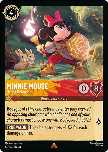 Minnie Mouse - Daring Defender - Reign of Jafar Disney Lorcana trading card