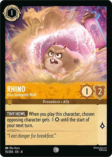 Rhino - One-Sixteenth Wolf - Reign of Jafar Disney Lorcana trading card