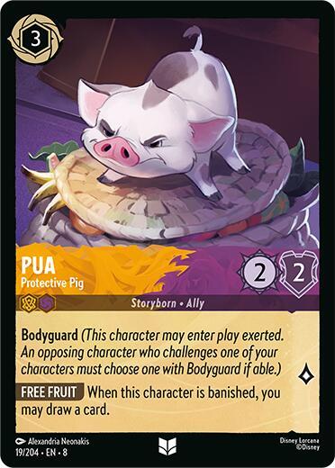 Pua - Protective Pig - Reign of Jafar Disney Lorcana trading card