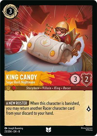 King Candy - Sugar Rush Nightmare - Reign of Jafar (8) #23/204 - Uncommon Disney Lorcana Trading Card