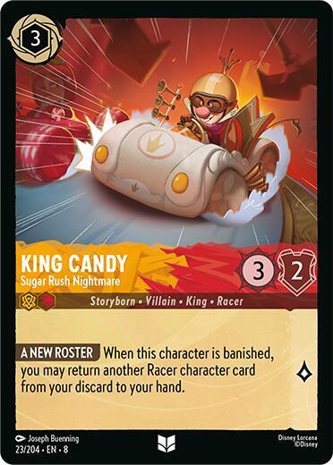 King Candy - Sugar Rush Nightmare - Reign of Jafar Disney Lorcana trading card