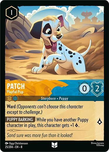 Patch - Playful Pup - Reign of Jafar Disney Lorcana trading card
