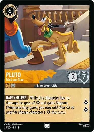 Pluto - Tried and True - Reign of Jafar Disney Lorcana trading card